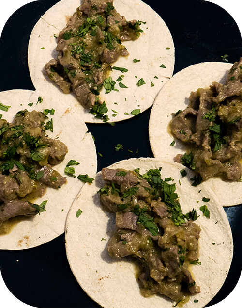 TACOS DE CECINA EN SALSA VERDE - Bachoco® Contigo todos los días