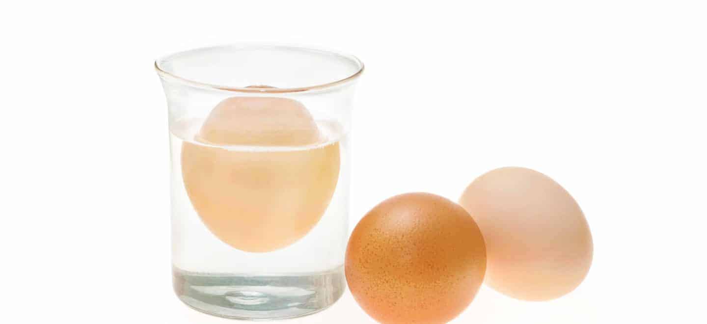 Si introduces un huevo en un vaso de agua y flota significa que el huevo no está en mal estado, solo que están más viejos, en cambio si se hunde quiere decir que es un huevo fresco.